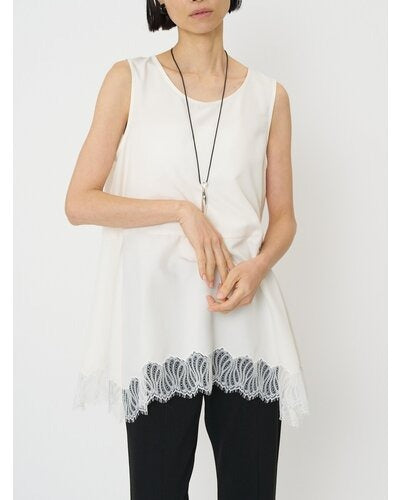 【CHIGNON 2026 SUMMER COLECTION】ヘムレースサテンタンク