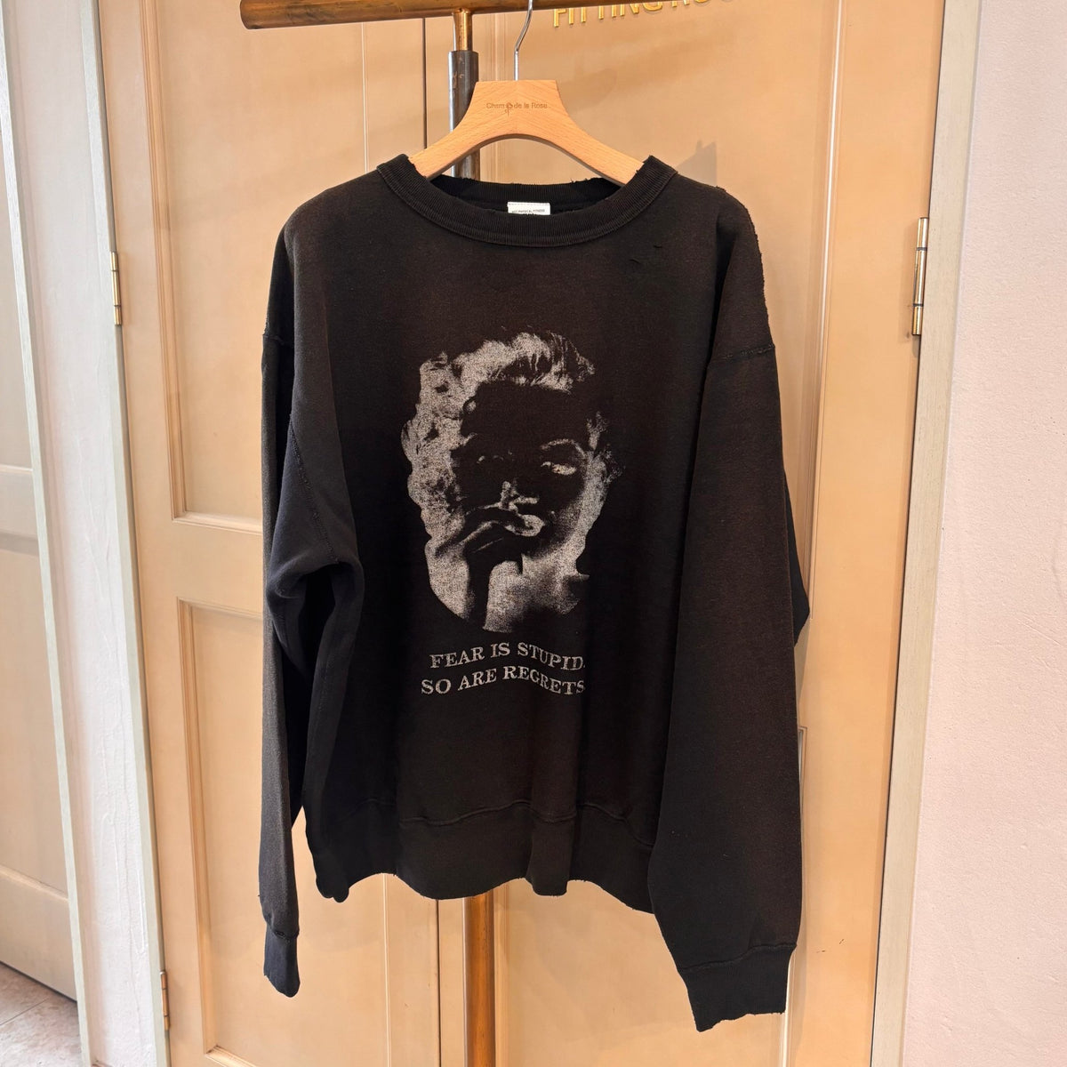 【KHA:KI】DAMAGE SWEAT SHIRT -My MUSE - Champdelarose