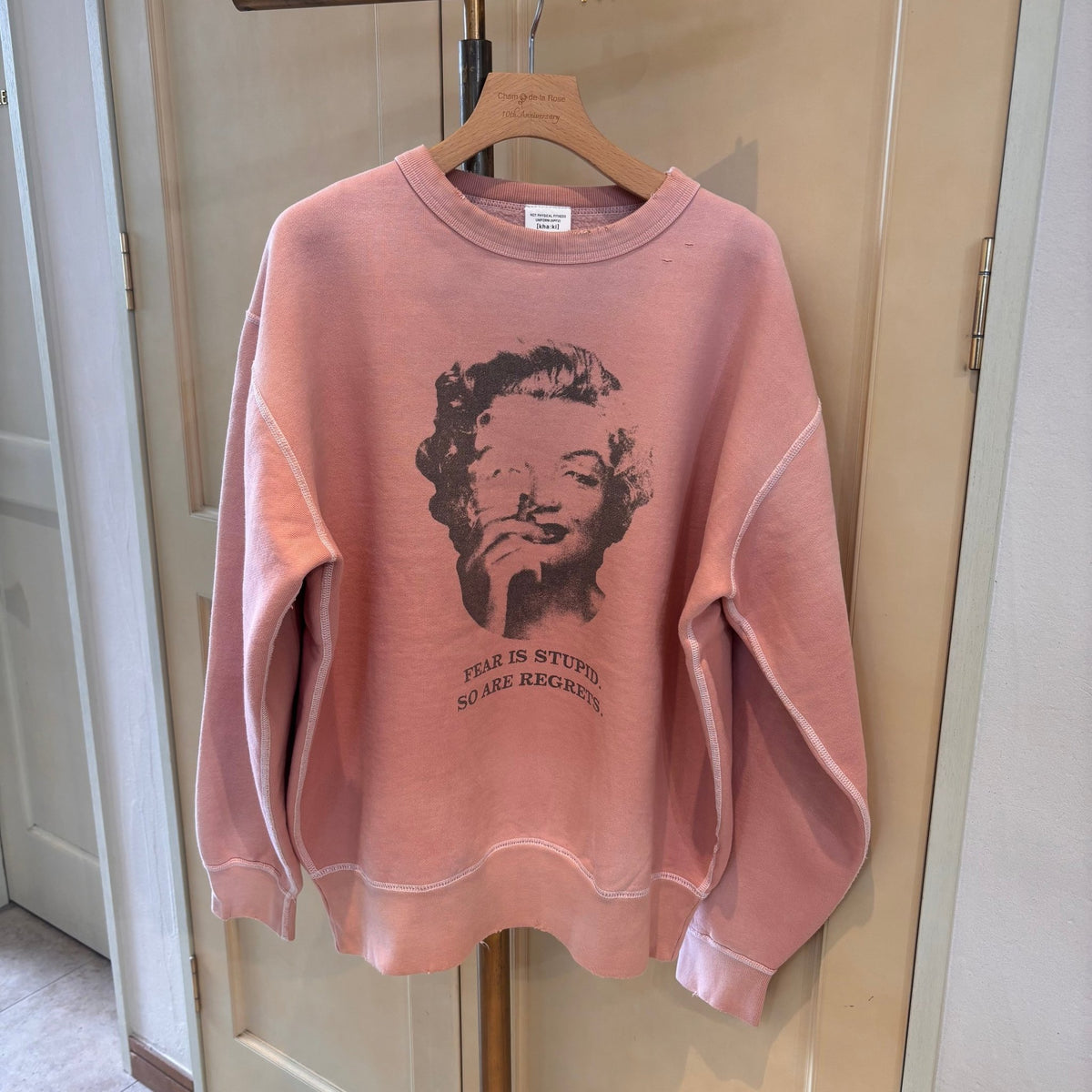 【KHA:KI】DAMAGE SWEAT SHIRT -My MUSE - Champdelarose