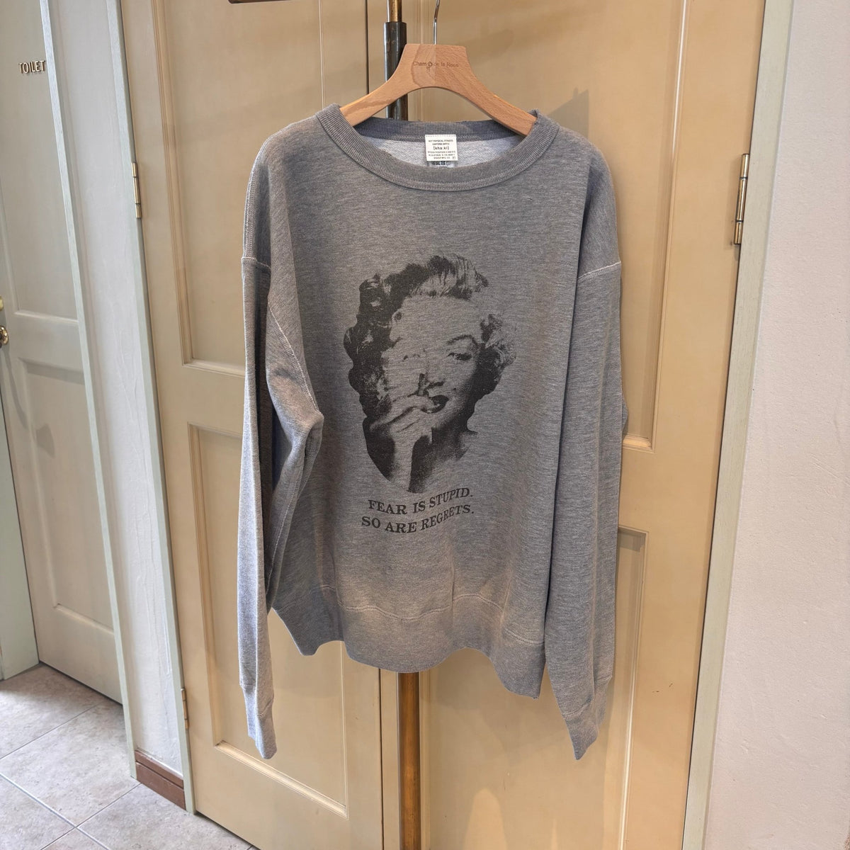 【KHA:KI】DAMAGE SWEAT SHIRT -My MUSE - Champdelarose