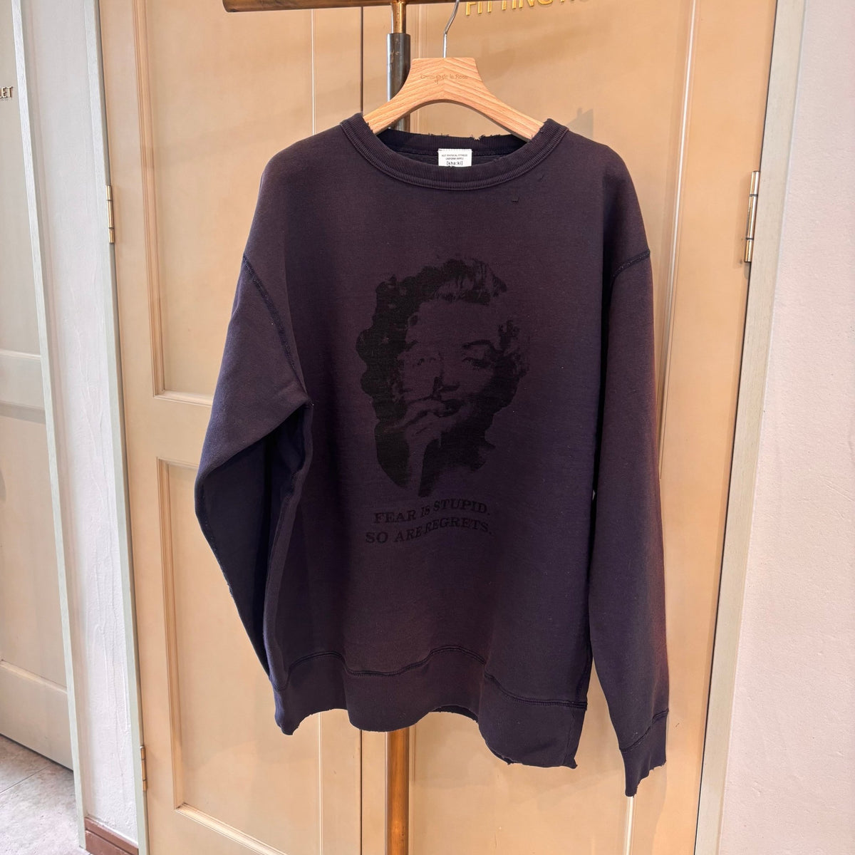 【KHA:KI】DAMAGE SWEAT SHIRT -My MUSE - Champdelarose
