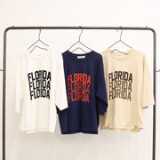 【LE MELANGE 2026 Autumn】FLORIDA6分袖ロゴTシャツ - Champdelarose