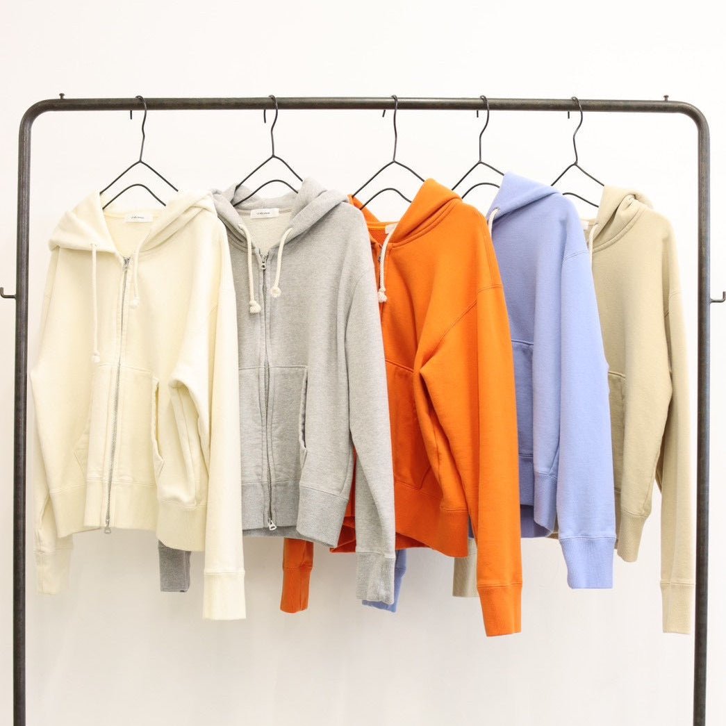 【LE MELANGE 2026 Autumn】コットン裏毛ZIPパーカー - Champdelarose