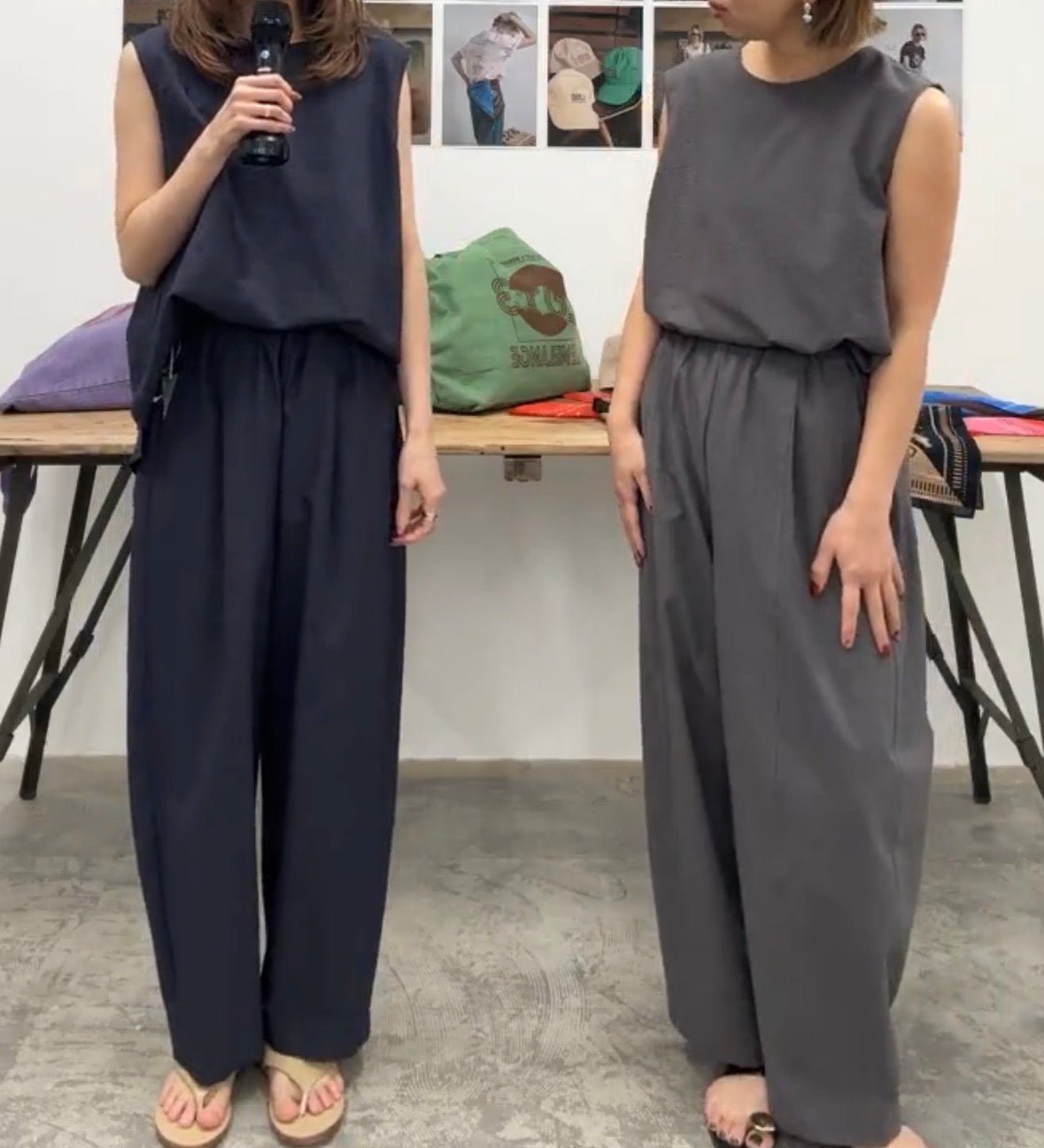 【LE MELANGE 2026 SUMMER】コットンサッカーパンツ - Champdelarose