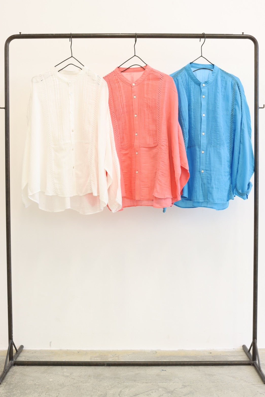 【LE MELANGE 2026 SUMMER】コットンツイルシャツ - Champdelarose