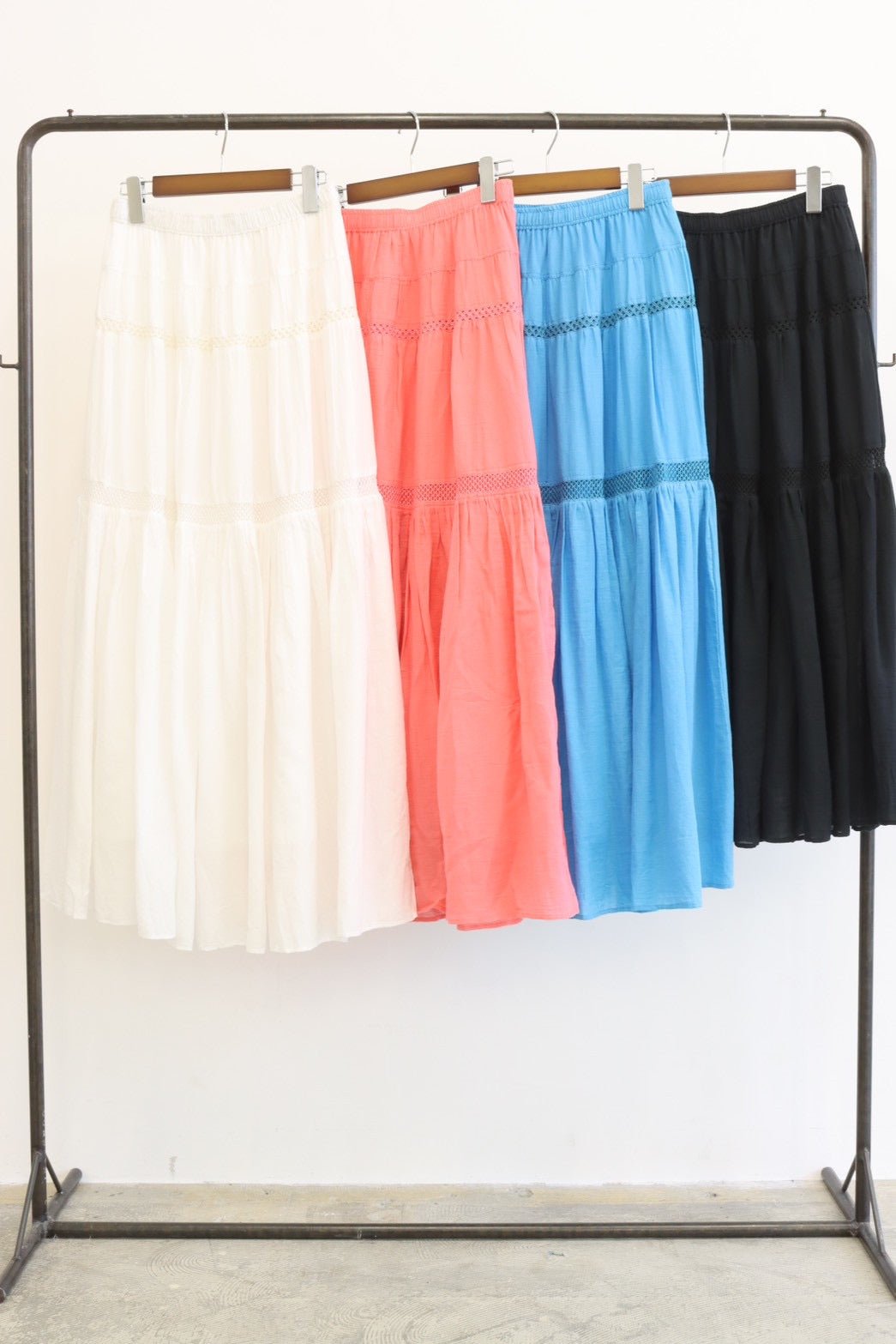 【LE MELANGE 2026 SUMMER】コットンツイルスカート - Champdelarose