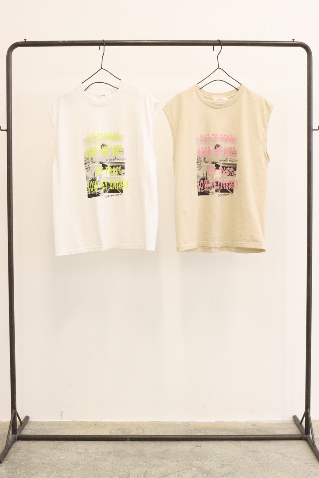 【LE MELANGE 2026 SUMMER】ウルトラコットンロゴノースリーブ - Champdelarose