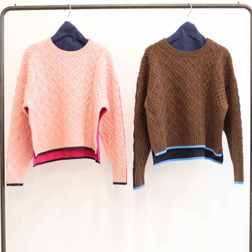 【LE MELANGE 2026 Winter】クルーネックケーブルニット - 11月下旬頃発送 - Champdelarose