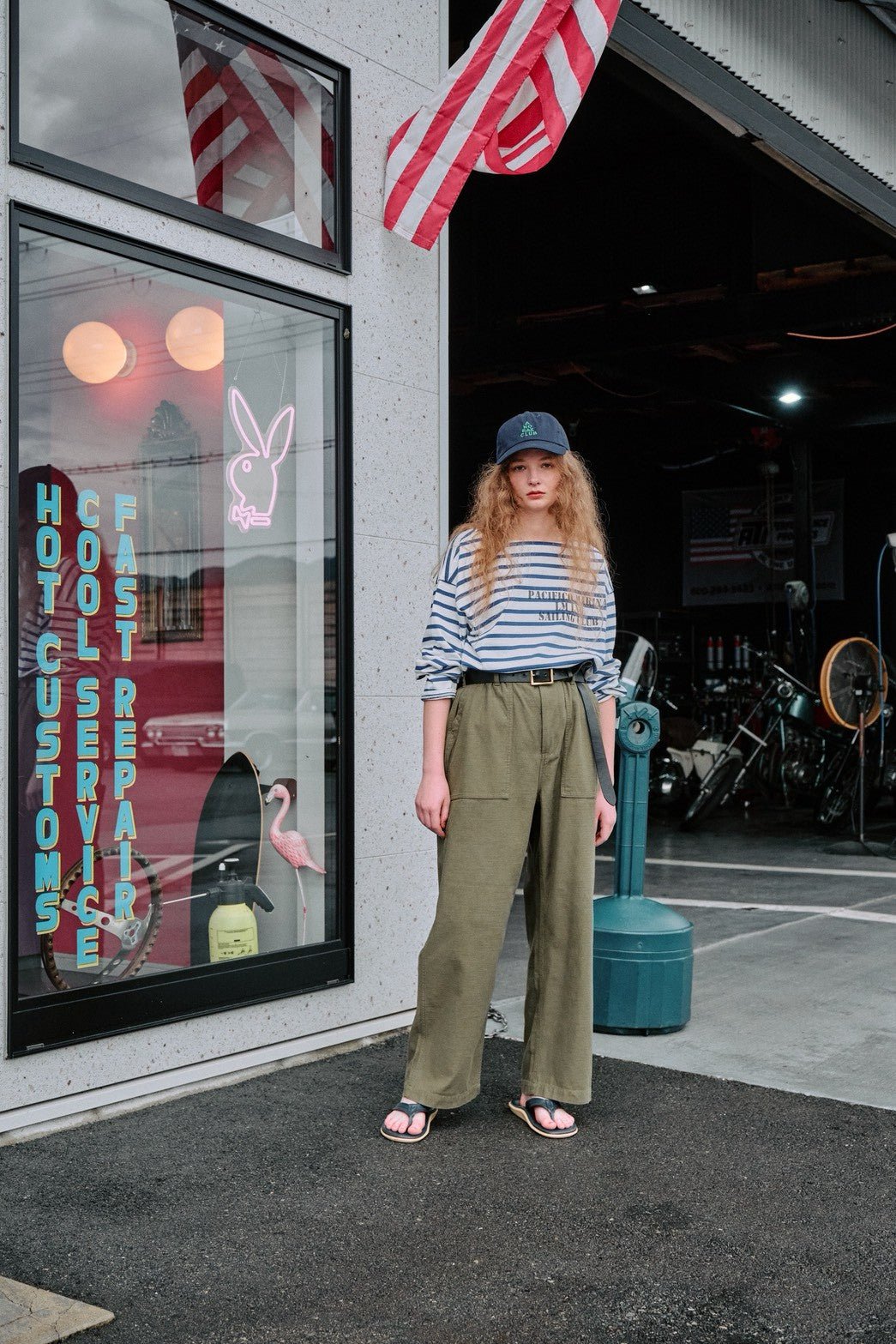【LE MELANGE 2027 SPRING】 バックサテンファティーグパンツ - 2月中旬頃発送 - Champdelarose