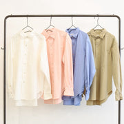 【LE MELANGE 2027 SPRING】コットンナイロンオーバーシャツ - 2月中旬頃発送 - Champdelarose