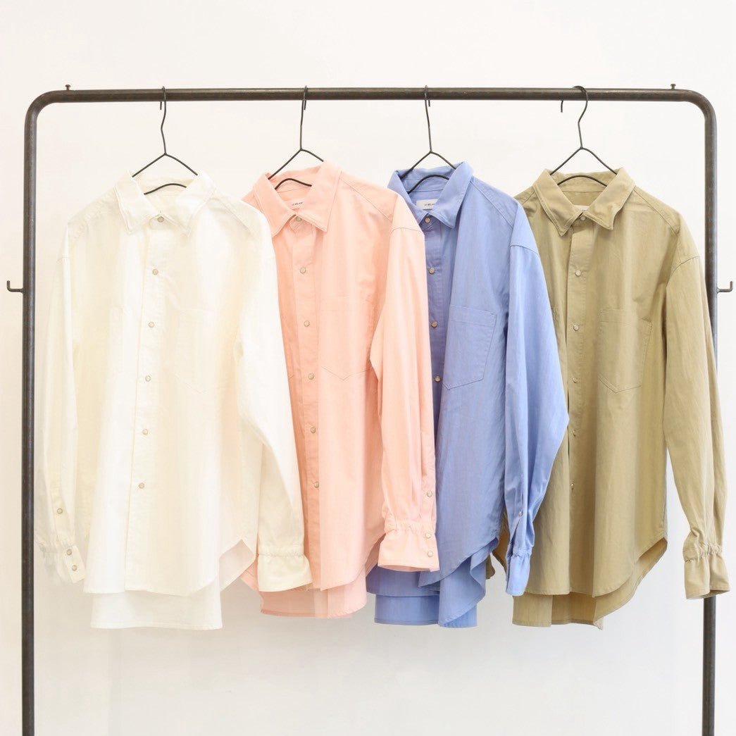 【LE MELANGE 2027 SPRING】コットンナイロンオーバーシャツ - 2月中旬頃発送 - Champdelarose