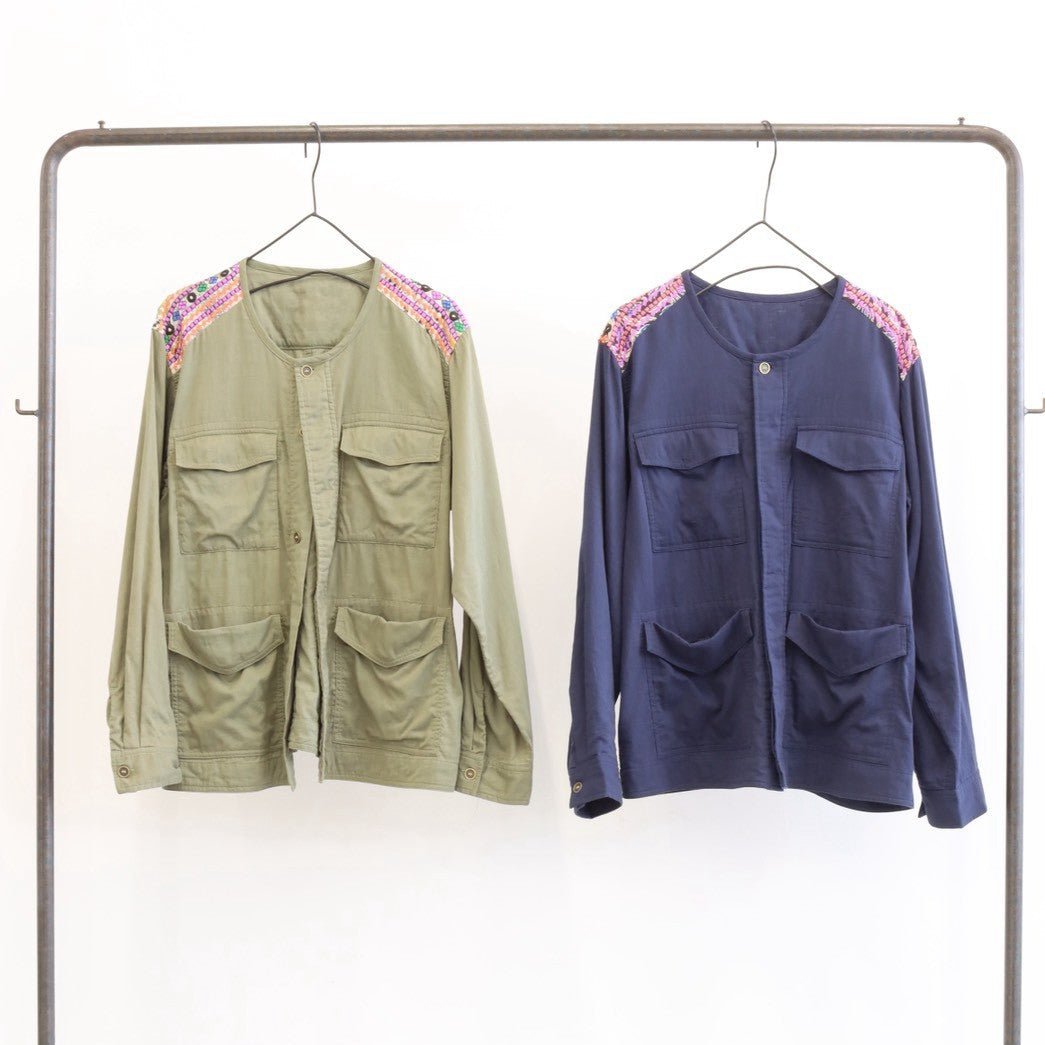【LE MELANGE 2027 SPRING】刺繍ワークブルゾン - 3月下旬頃発送 - Champdelarose