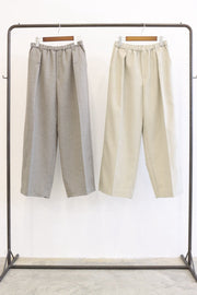【LE MELANGE 2027 SPRING】スラブメランジツイルタックワイドPT - 2月中旬頃発送 - Champdelarose