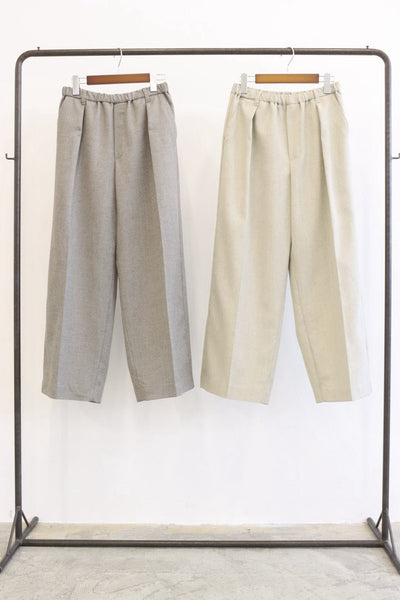 【LE MELANGE 2027 SPRING】スラブメランジツイルタックワイドPT - 2月中旬頃発送 - Champdelarose