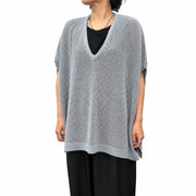 【siro de labonte 2027 SS】V neck mesh vest - 2月中旬頃発送