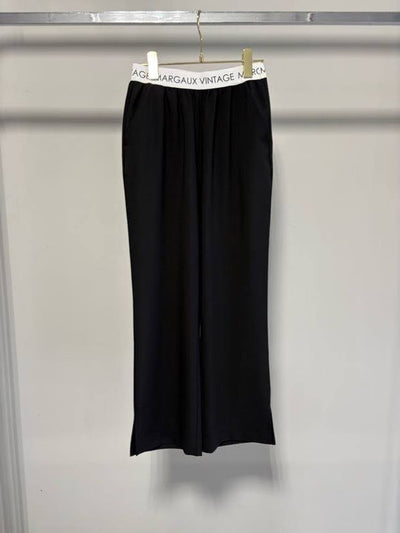 【MARGAUX VINTAGE 2027 PS】ウエストロゴストレートパンツ - 1月下旬頃発送