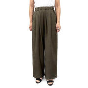 【siro de labonte 2027 SS】tuck easy pants(stretch linen like twill) - 2月中旬頃発送
