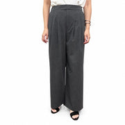 【siro de labonte 2027 SS】tuck straight pants(stripe stretch flannel) - 2月下旬頃発送