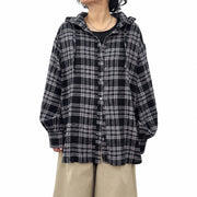 【siro de labonte 2027 SS】foody shirt(crinkle check) - 3月上旬頃発送