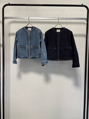 【MARGAUX VINTAGE 2027 PS】編みこみデニムジャケット - 1月下旬頃発送
