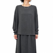【siro de labonte 2027 SS】wide pullover(hightwist smooth) - 3月下旬頃発送