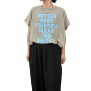 【siro de labonte 2027 SS】message tuck Tshirt - 4月上旬頃発送