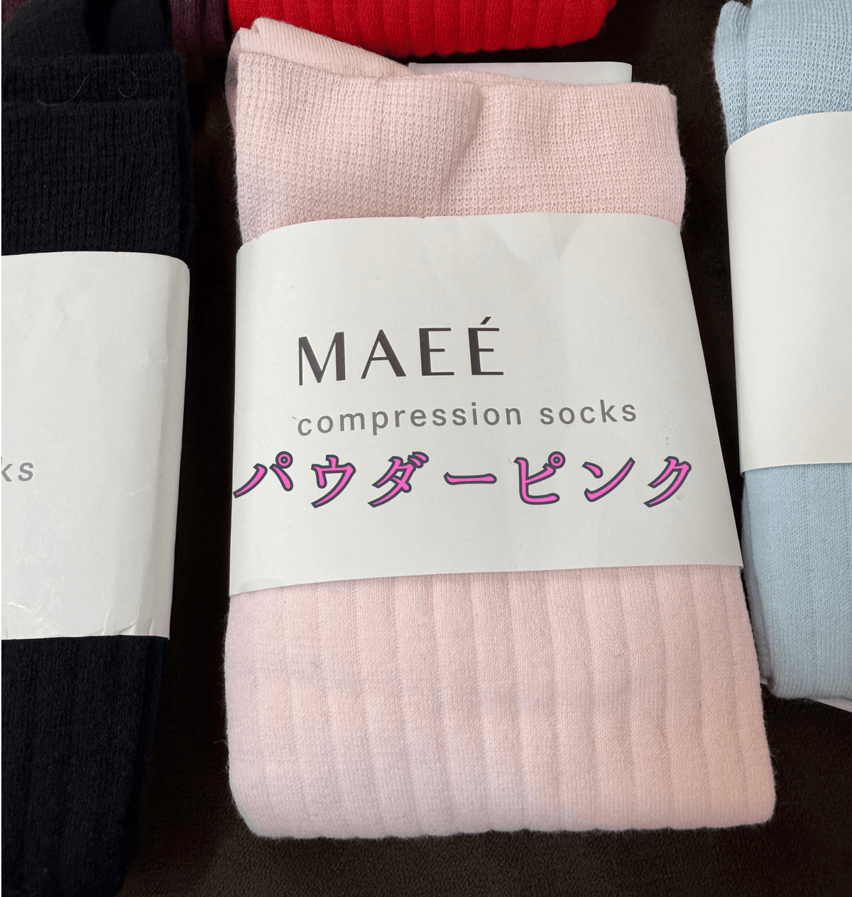 【MAEE】コンプレッションソックス（コットンリブタイプ） - 8月下旬頃発送 - Champdelarose