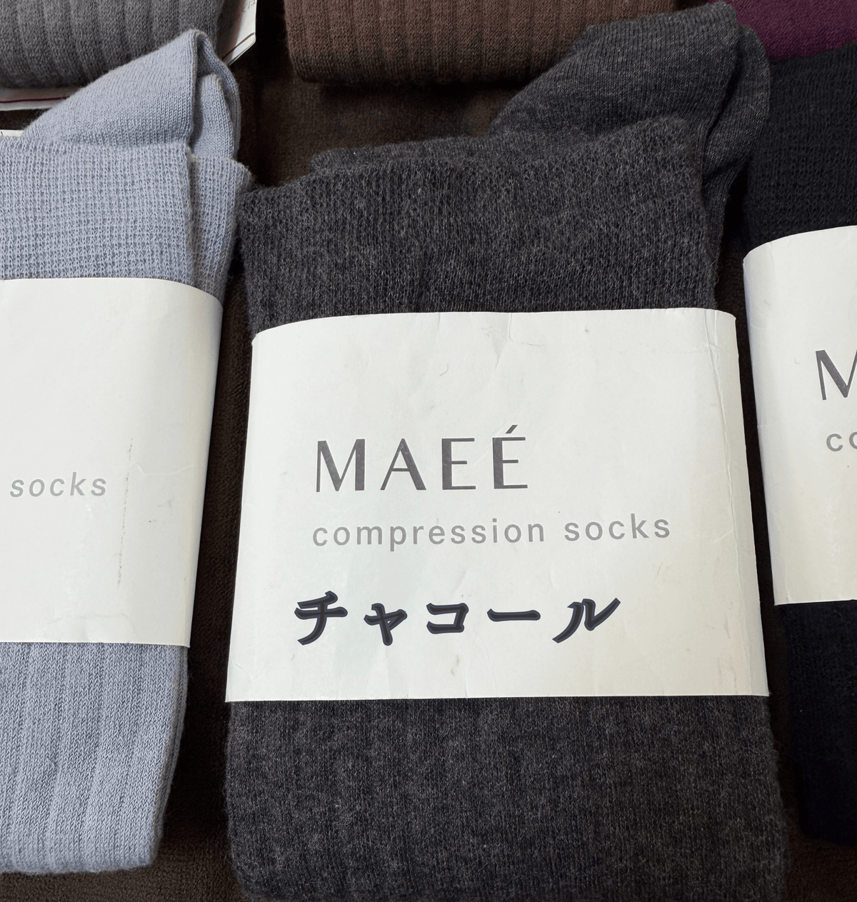 【MAEE】コンプレッションソックス（コットンリブタイプ） - 8月下旬頃発送 - Champdelarose