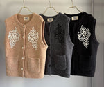【MARGAUX 2026 FALL】コード刺繍ベスト - Champdelarose