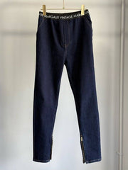 【MARGAUX 2026 FALL】ワンウォッシュデニムスリムパンツ - Champdelarose