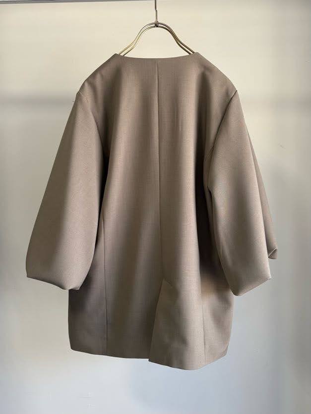 【MARGAUX 2026 FALL】バルーンスリーブノーカラーJK - Champdelarose