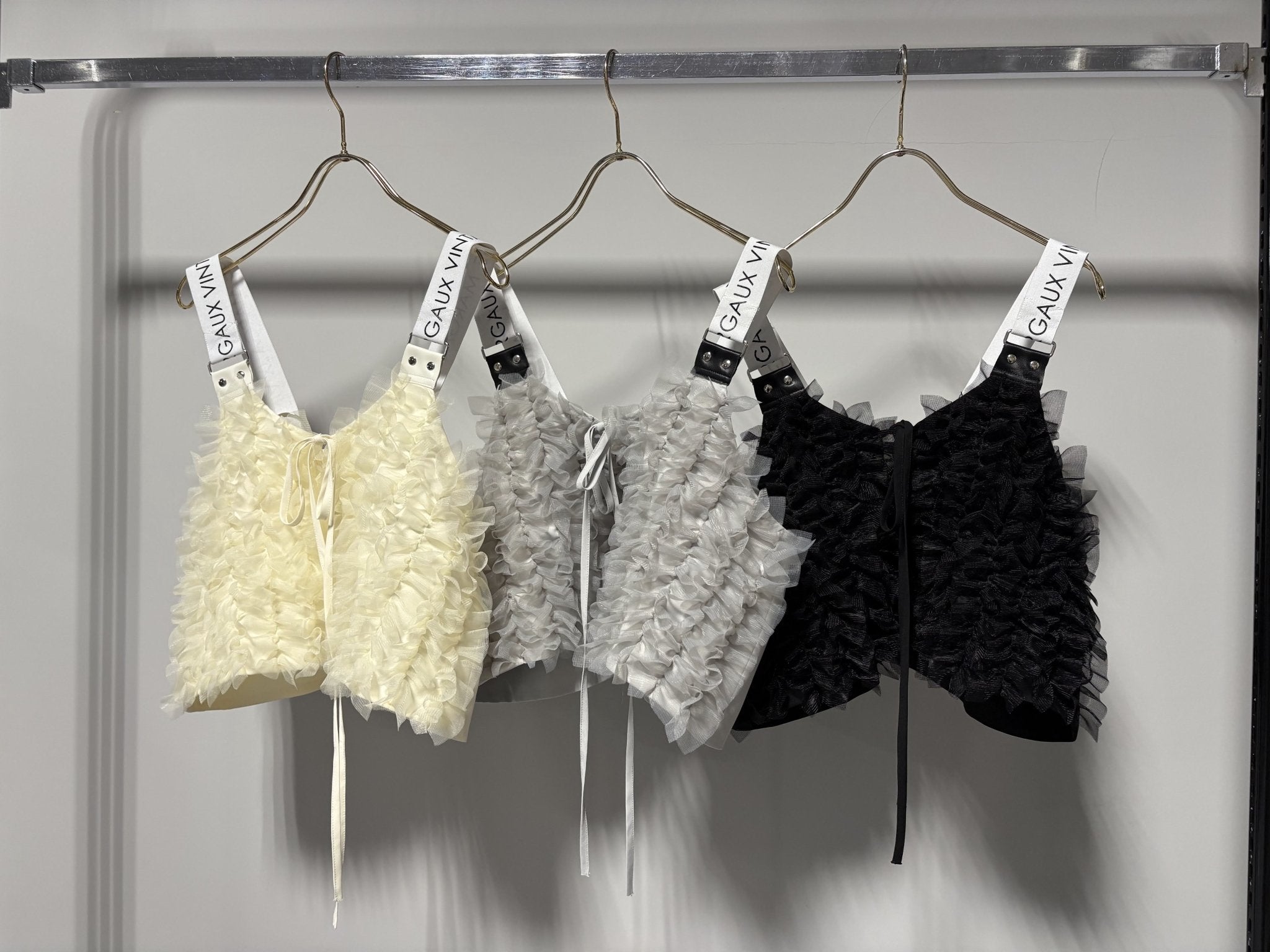 【MARGAUX 2026 SS】フリルショートビスチェ - Champdelarose