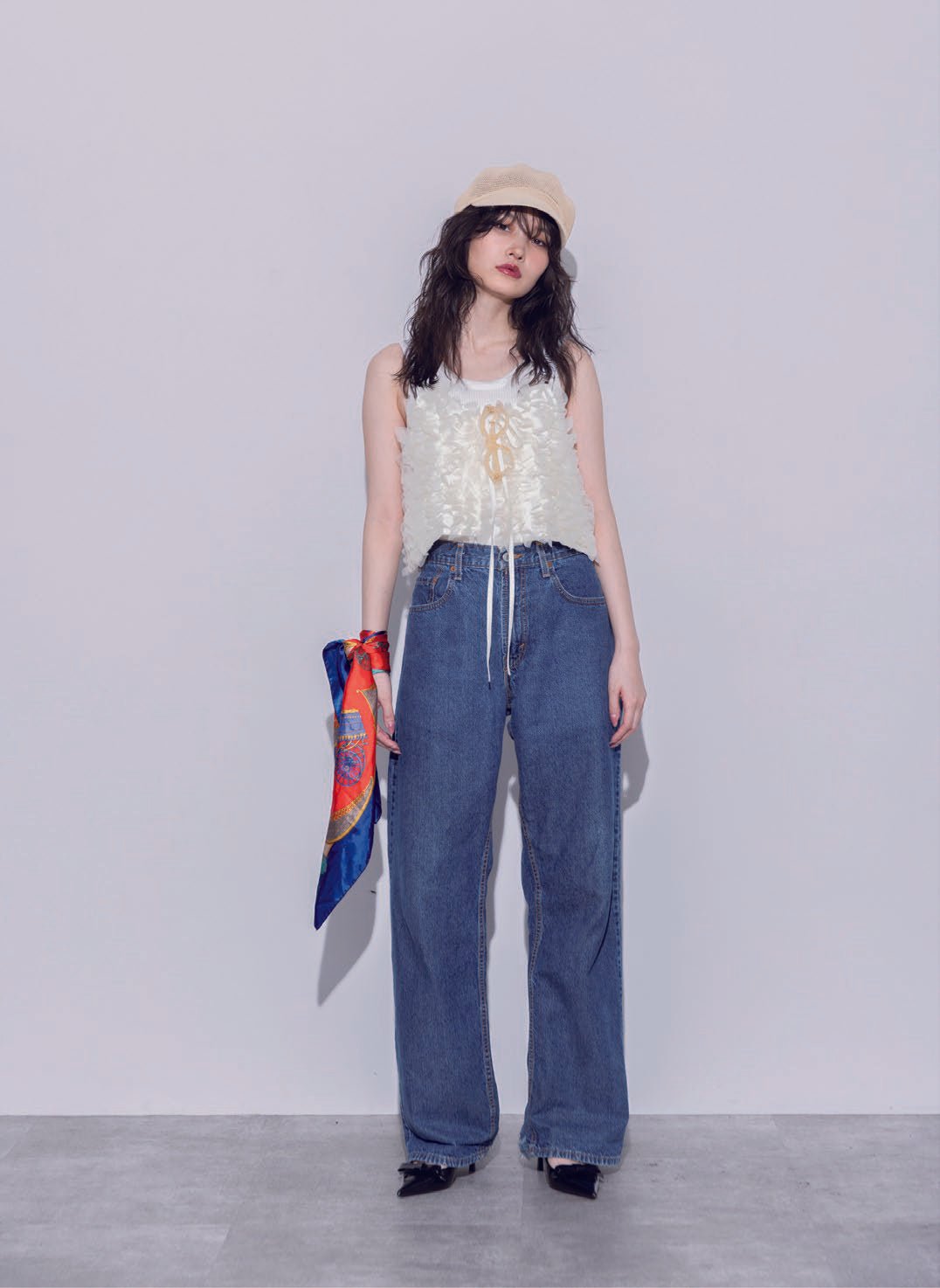 【MARGAUX 2026 SS】フリルショートビスチェ - Champdelarose