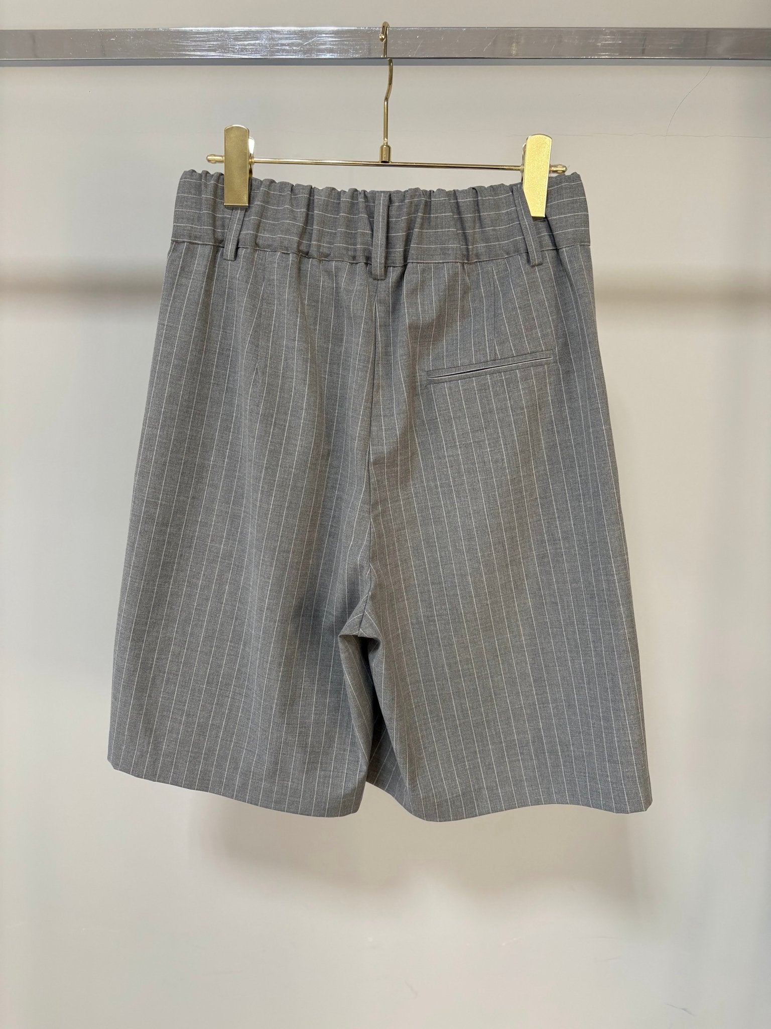 【MARGAUX 2026 SS】ピンストライプハーフパンツ - Champdelarose