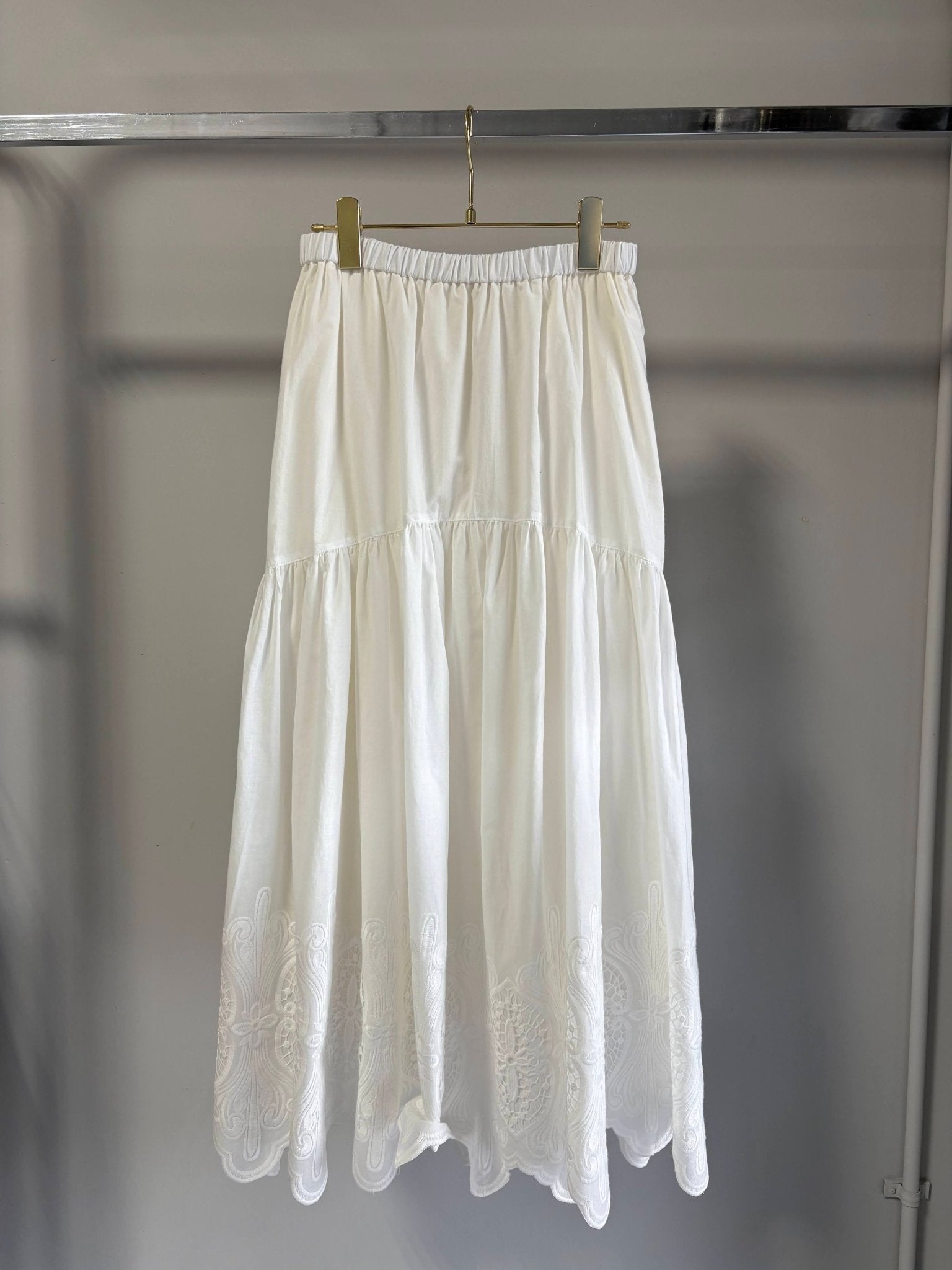 【MARGAUX 2026 SS】コットンレーススカート - Champdelarose