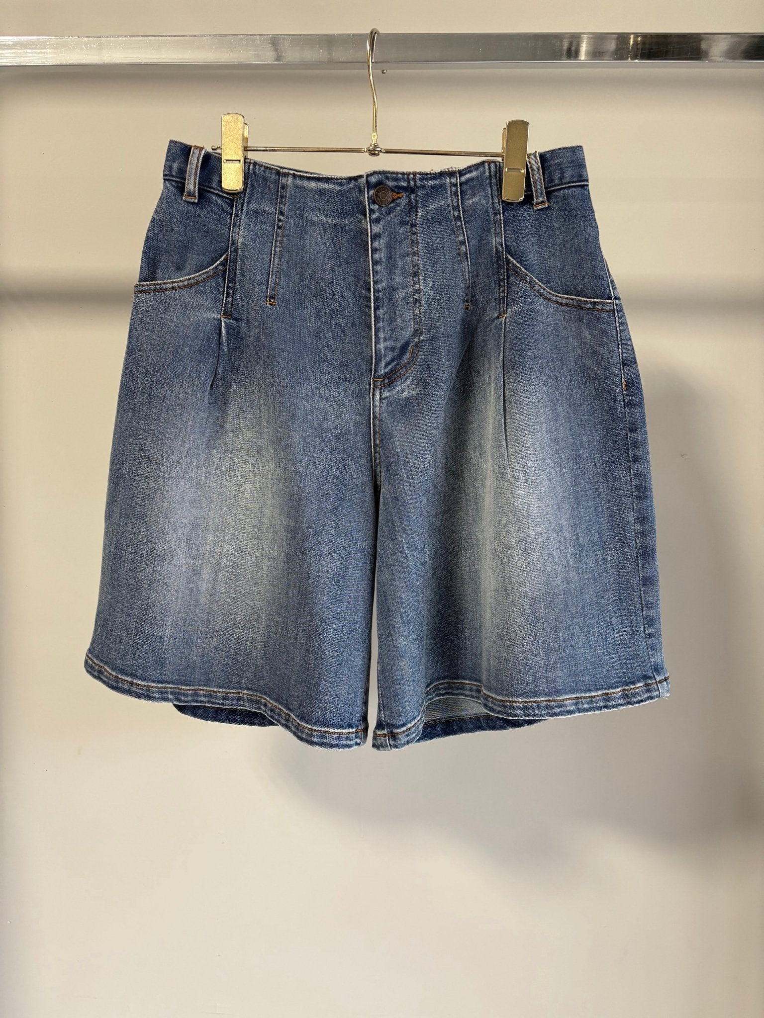 【MARGAUX 2026 SS】加工デニムハーフパンツ - Champdelarose