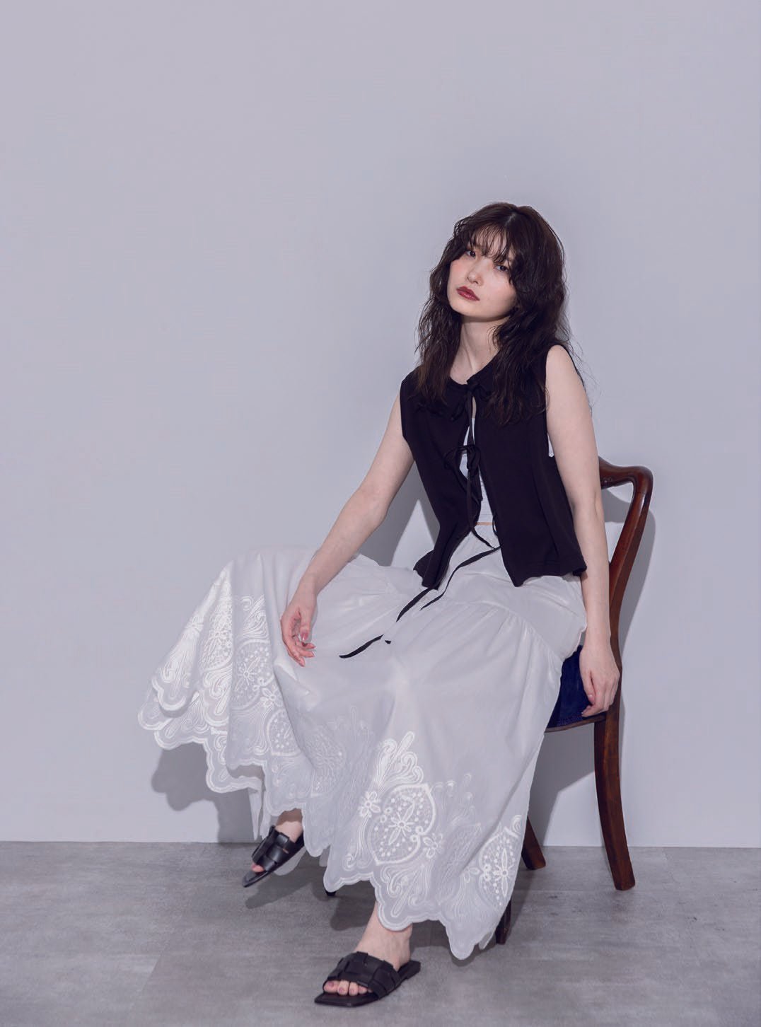 【MARGAUX 2026 SS】コットンレーススカート - Champdelarose