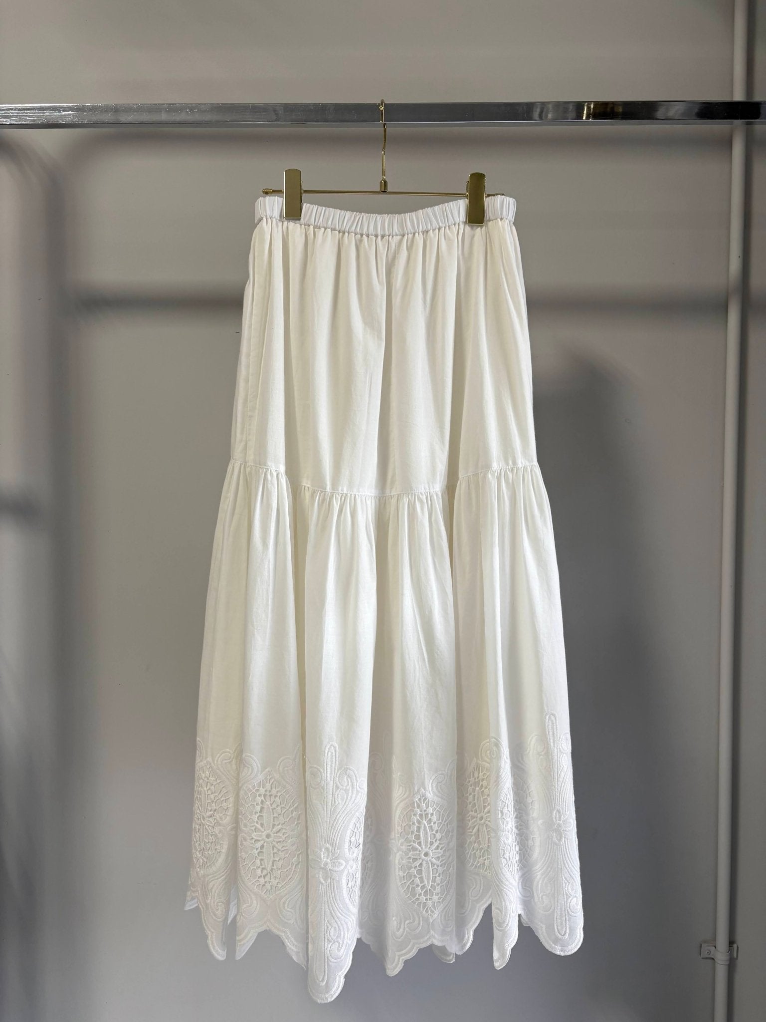 【MARGAUX 2026 SS】コットンレーススカート - Champdelarose
