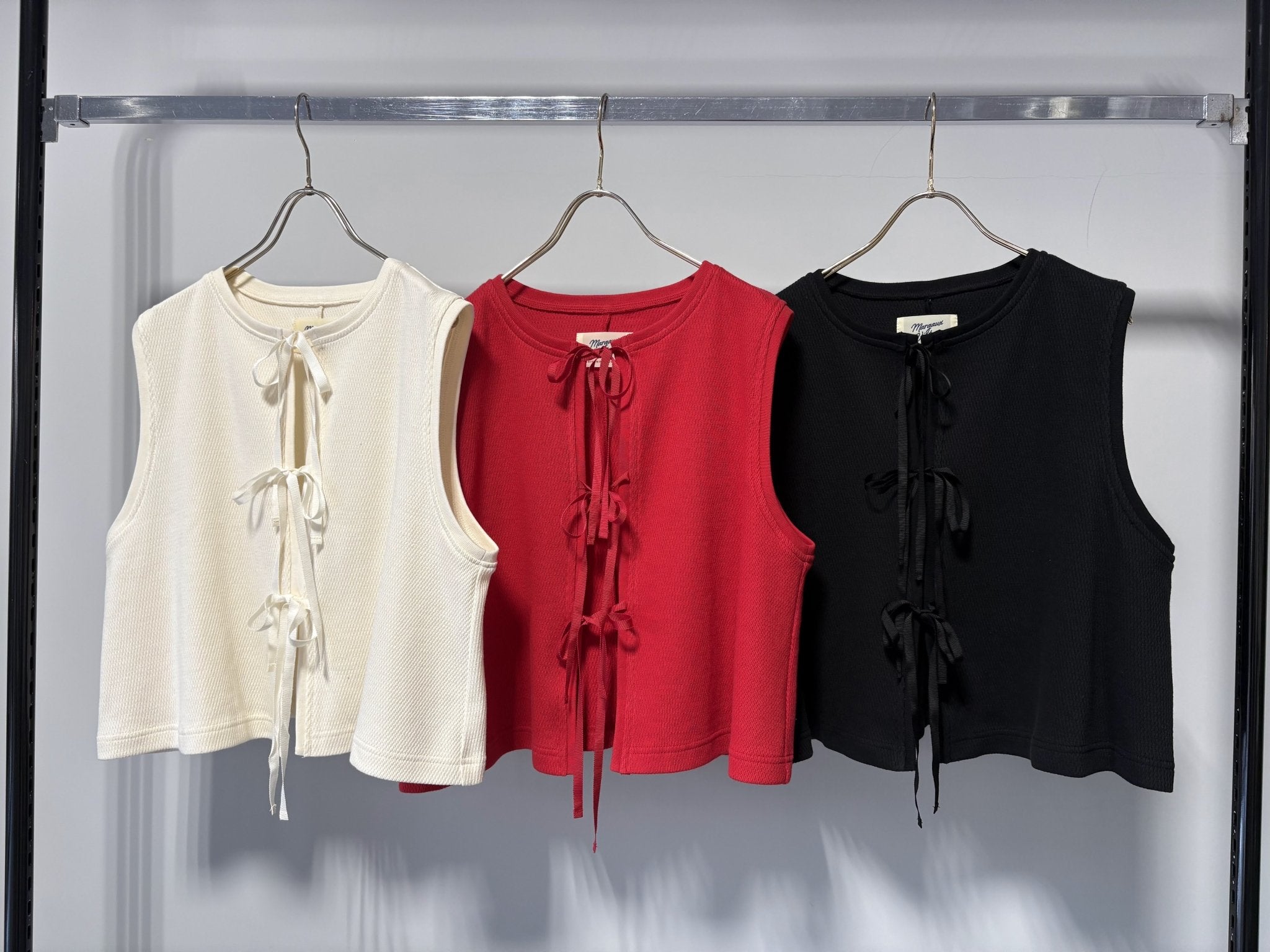 【MARGAUX 2026 SS】タイフロントベスト - Champdelarose