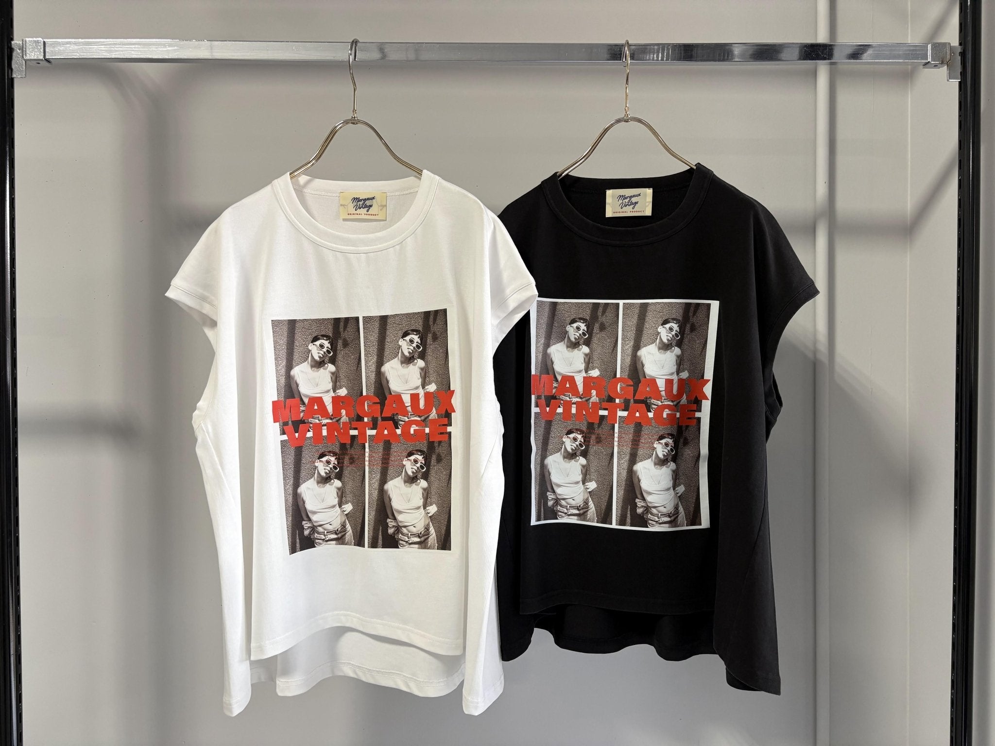 【MARGAUX 2026 SS】転写プリント ノースリーブTEE