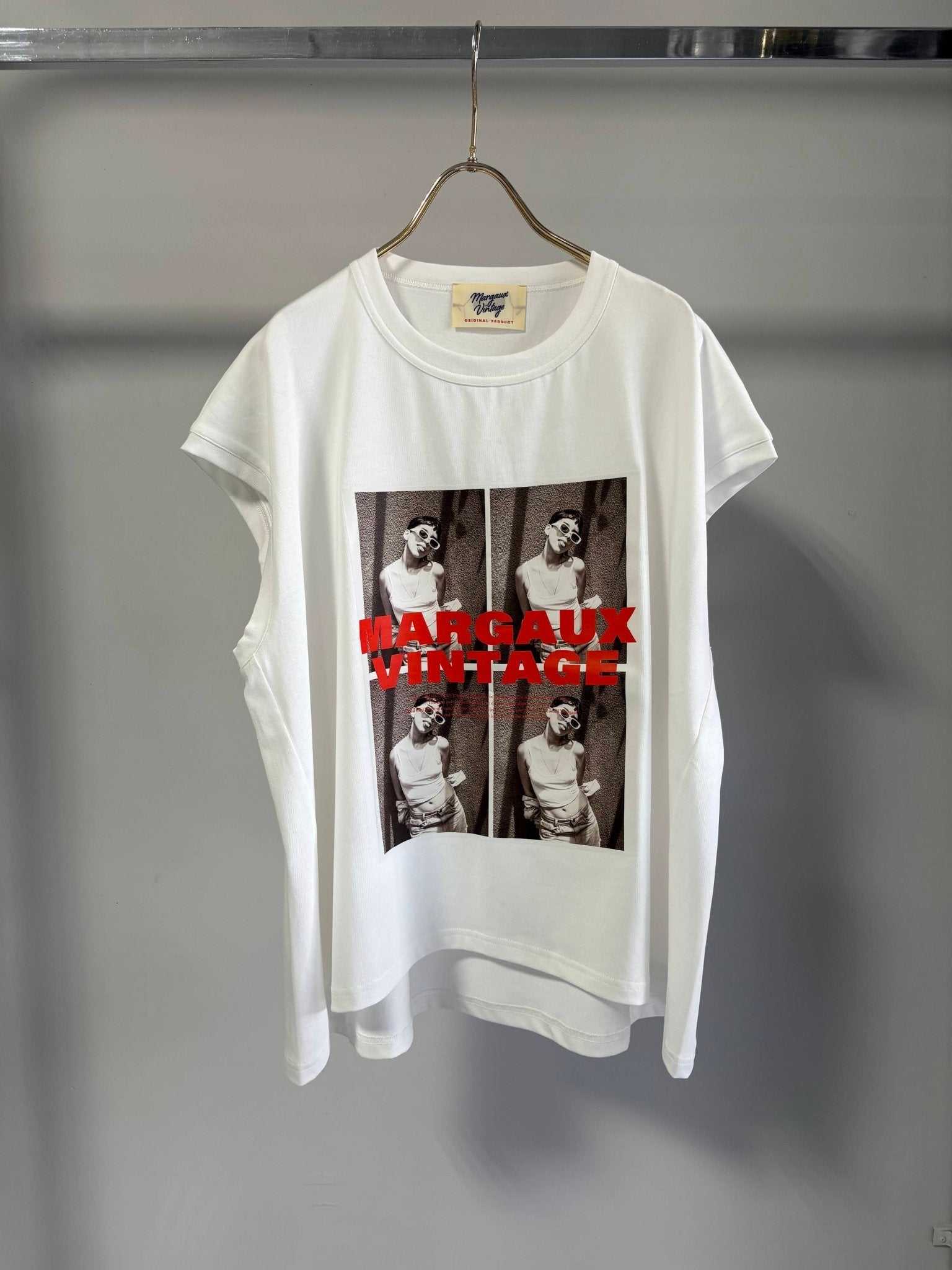 【MARGAUX 2026 SS】転写プリント ノースリーブTEE - Champdelarose