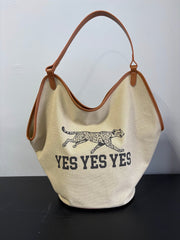 【MARGAUX 2026 SS】JAGUAR canvas bag - Champdelarose