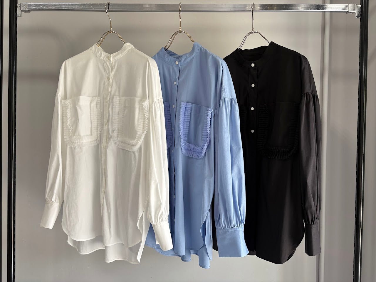 【MARGAUX VINTAGE 2026 PRE SPRING】ポケットフリルブラウス - Champdelarose