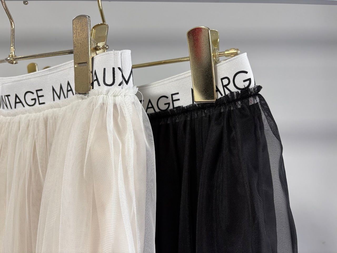 【MARGAUX VINTAGE 2026 PRE SPRING】ウエストロゴチュールスカート - Champdelarose