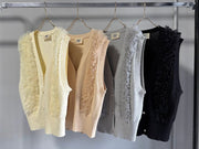 【MARGAUX VINTAGE 2026 PRE SPRING】チュールフリルベスト - Champdelarose