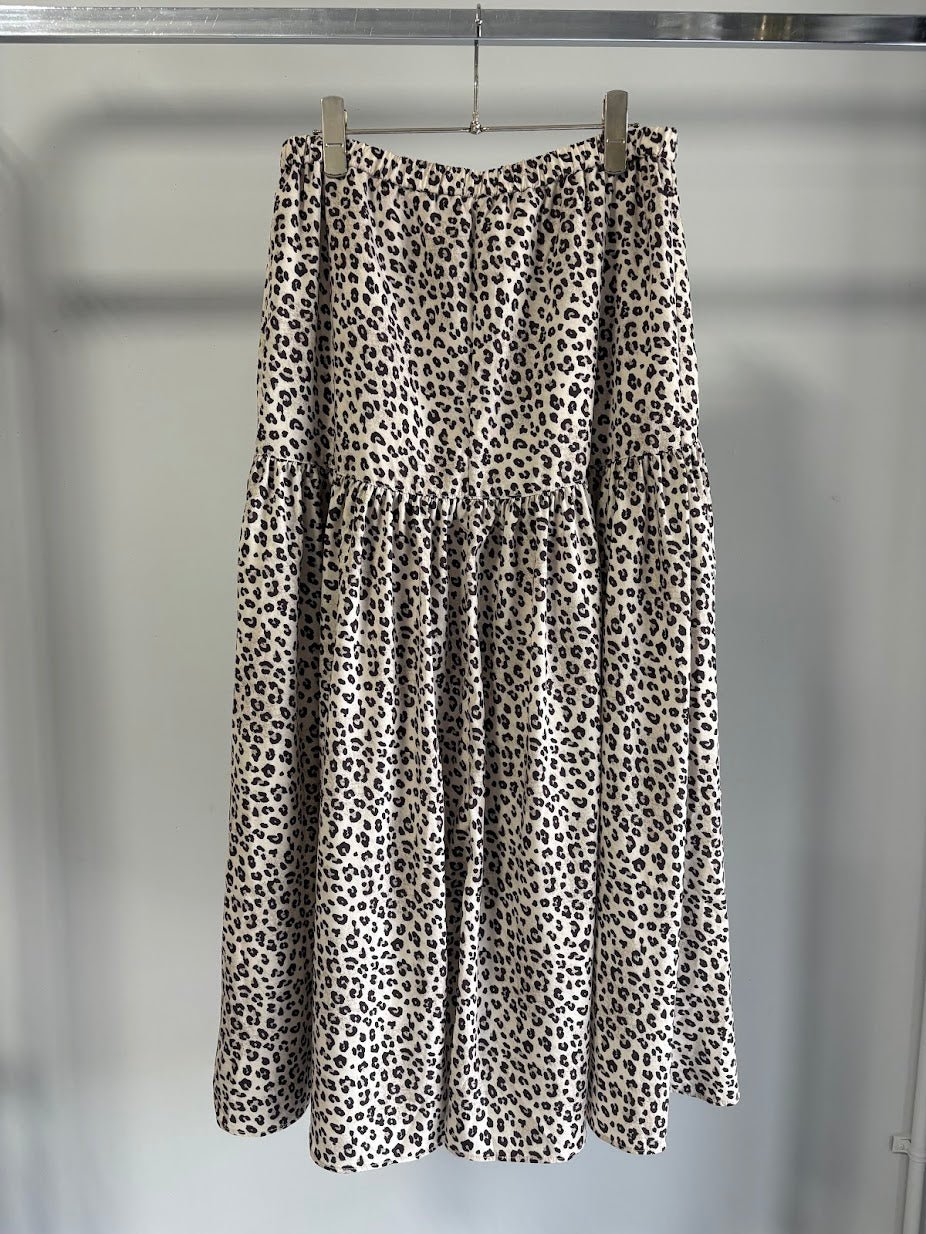 【MARGAUX VINTAGE 2026 PRE SPRING】レオパードギャザースカート - Champdelarose