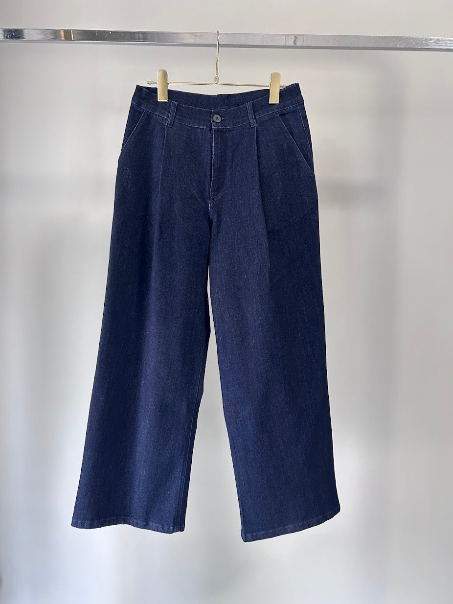 【MARGAUX VINTAGE 2026 PRE SPRING】onewash ワイドデニムパンツ - Champdelarose
