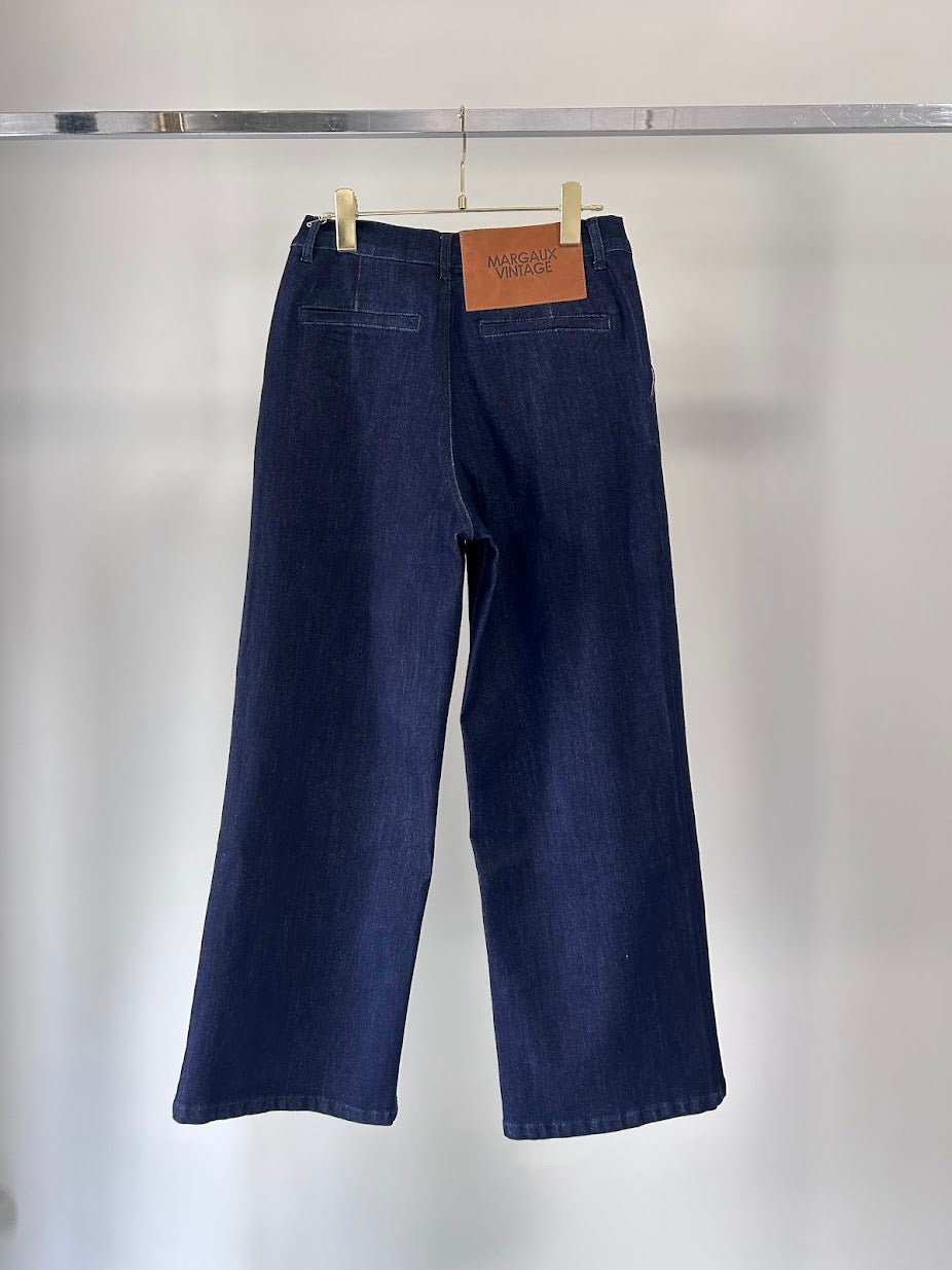 【MARGAUX VINTAGE 2026 PRE SPRING】onewash ワイドデニムパンツ - Champdelarose