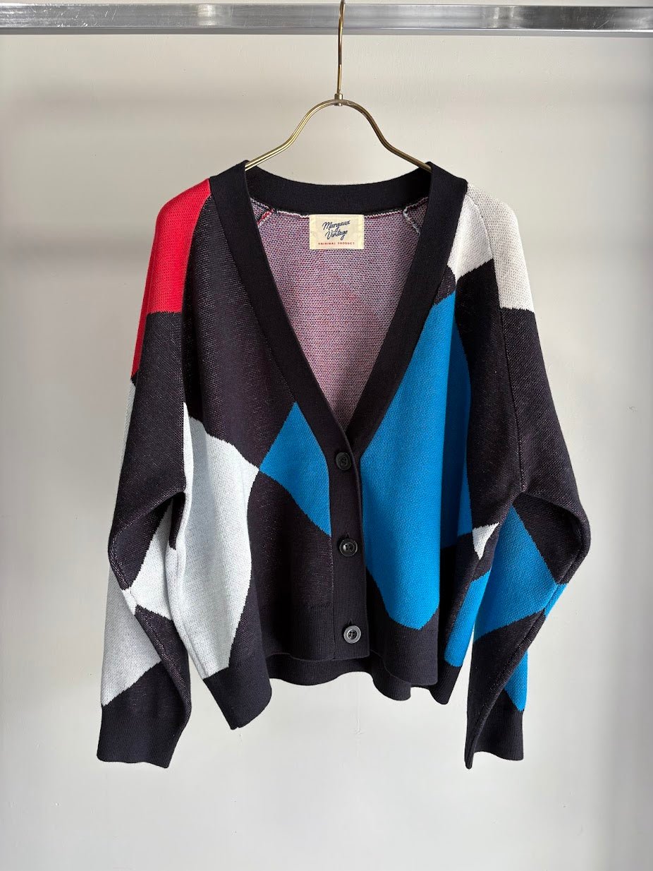 【MARGAUX VINTAGE 2026 PRE SPRING】アーガイルVネックカーディガン - Champdelarose