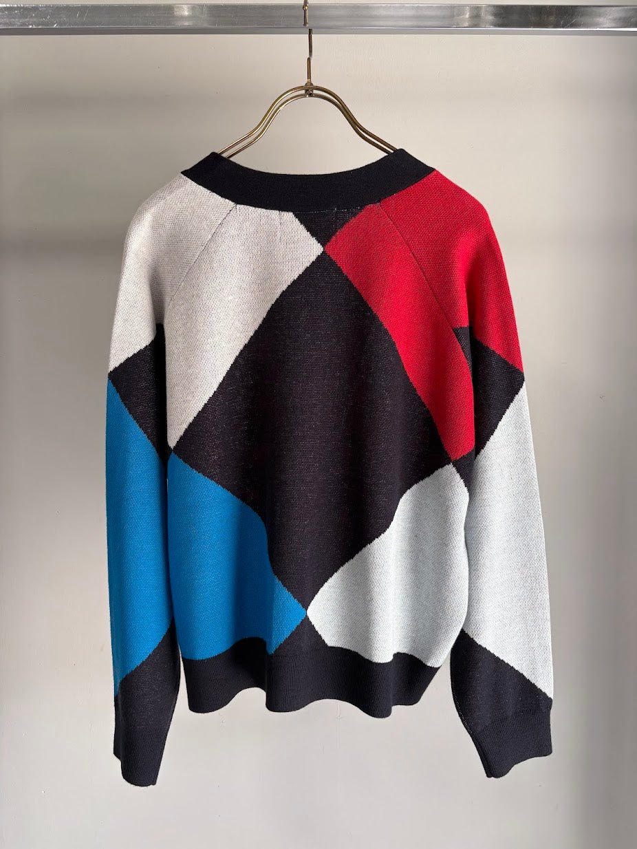 【MARGAUX VINTAGE 2026 PRE SPRING】アーガイルVネックカーディガン - Champdelarose